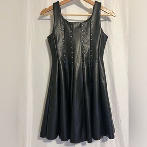 TRUCE
Kids' Studded Faux Leather Dress